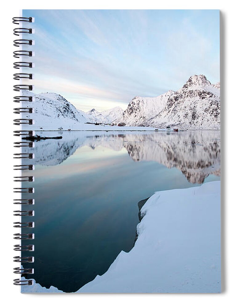 Scenics Spiral Notebook featuring the photograph Lofoten Island Wilderness by Antonyspencer