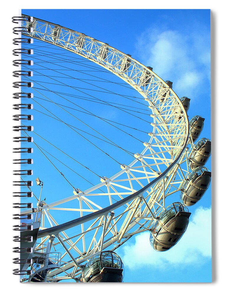 London Eye Spiral Notebook featuring the photograph London Eye by Yuka Kato