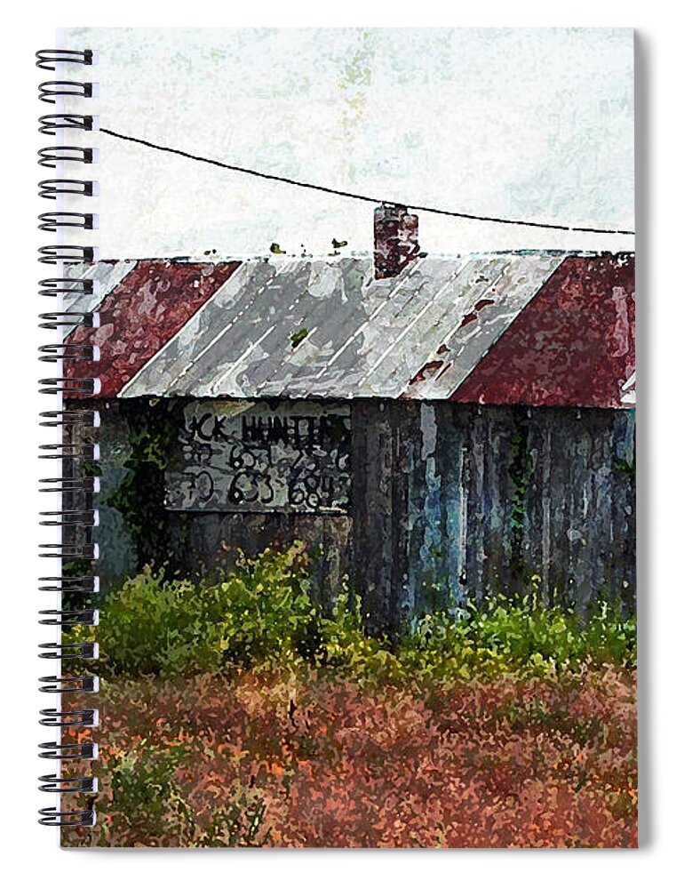 Abandoned Building Spiral Notebook featuring the photograph Long Since Abandoned - Back To Nature by Marie Jamieson