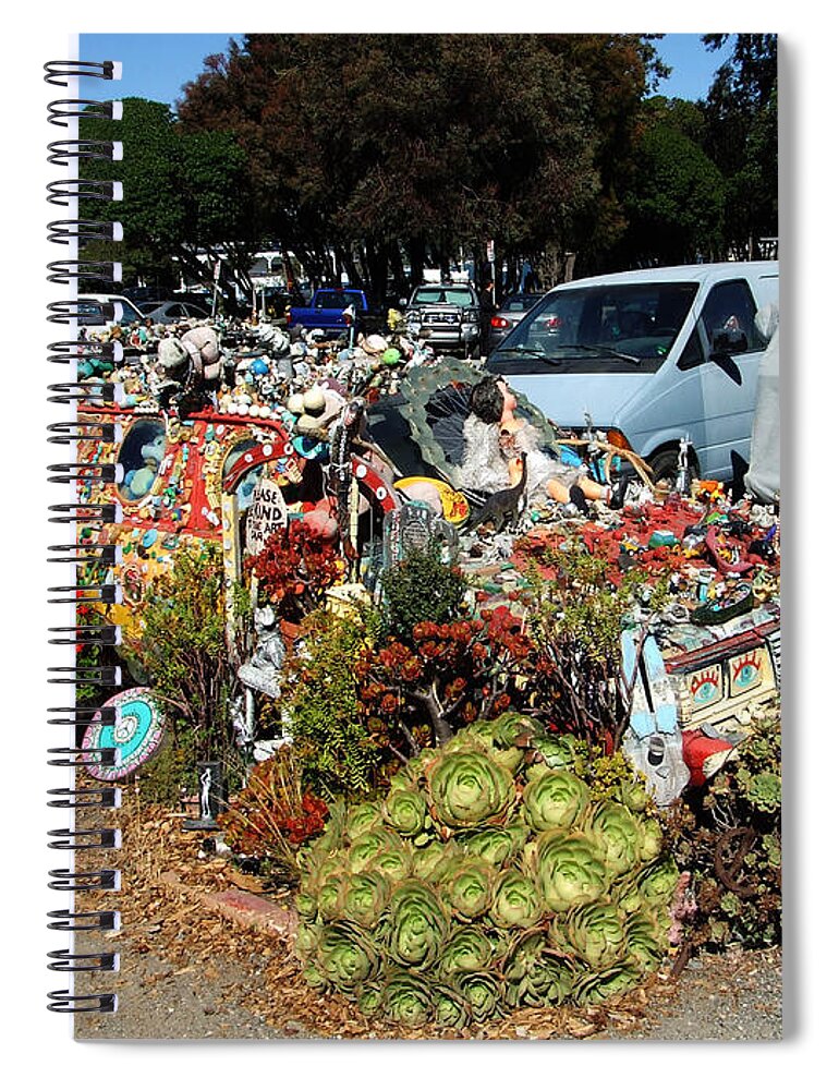 Sausalito Spiral Notebook featuring the photograph Long Term Parking Sausalito Style by Richard Reeve