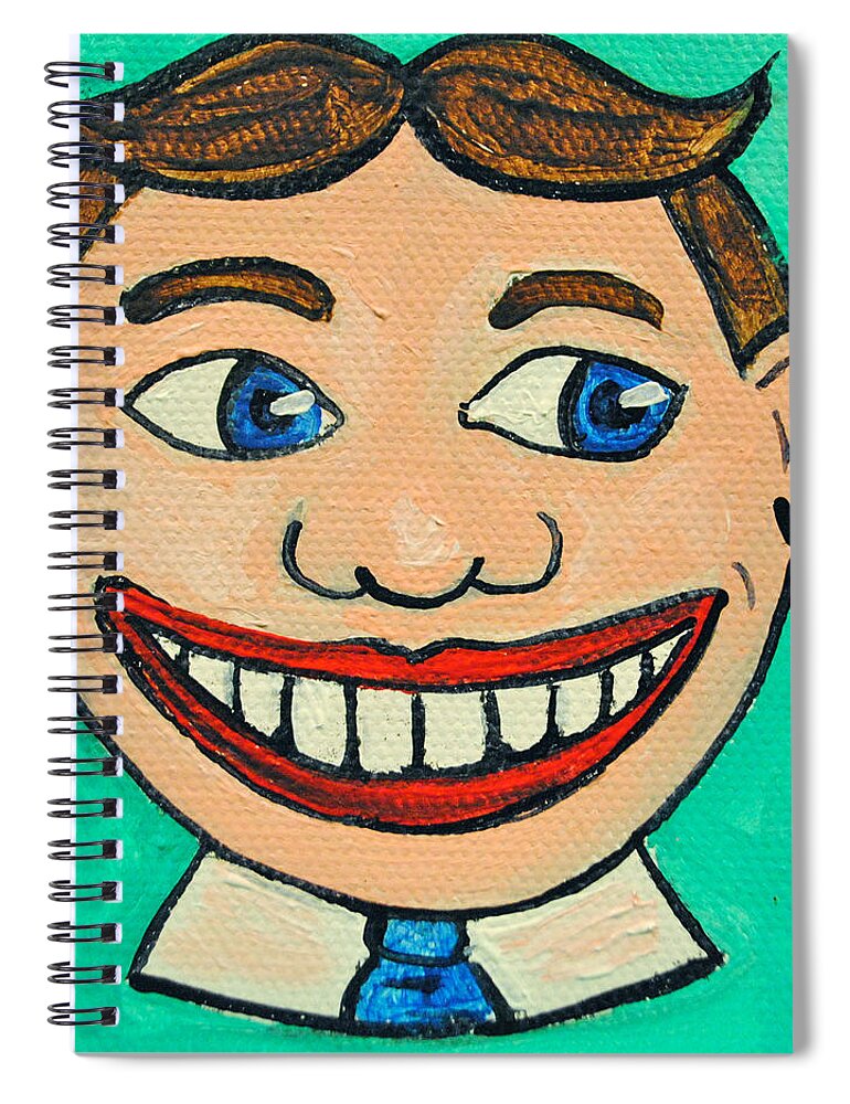 Tillie Spiral Notebook featuring the painting Lookin right Tillie by Patricia Arroyo