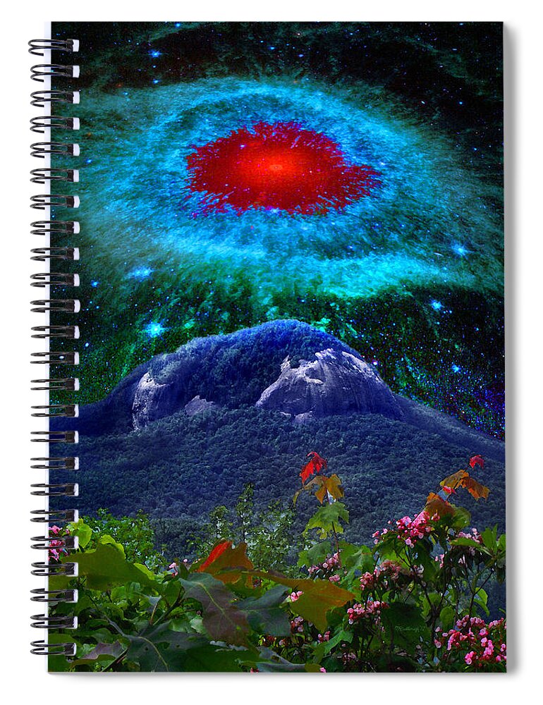 Landscapes Spiral Notebook featuring the photograph Looking Glass Rock Event 1 by Duane McCullough