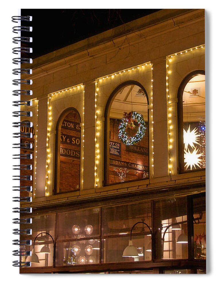 Quincy Market Spiral Notebook featuring the photograph Looking In by Joann Vitali