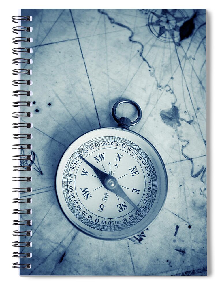 Concepts & Topics Spiral Notebook featuring the photograph Lost by Creativeye99