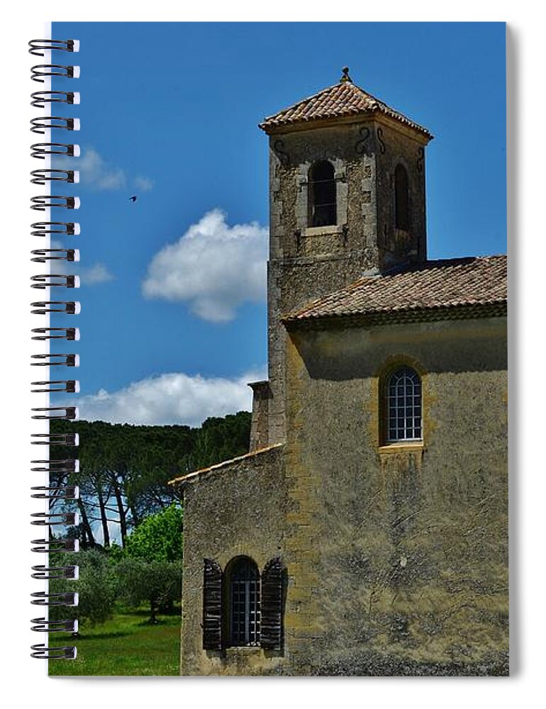 Lourmarin Spiral Notebook featuring the photograph Lourmarin Castle by Dany Lison