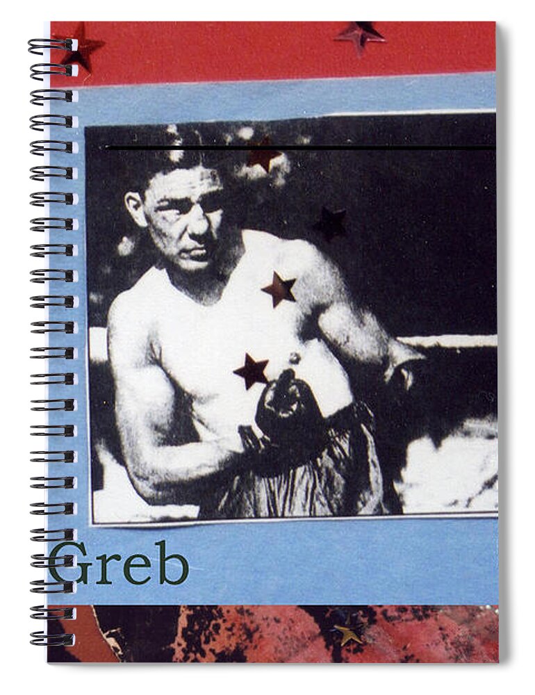 Boxers Spiral Notebook featuring the photograph Love and War Greb by Mary Ann Leitch