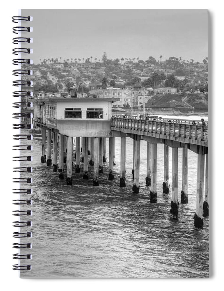 Ocean Beach Spiral Notebook featuring the photograph Love at First Wave by Bill Hamilton