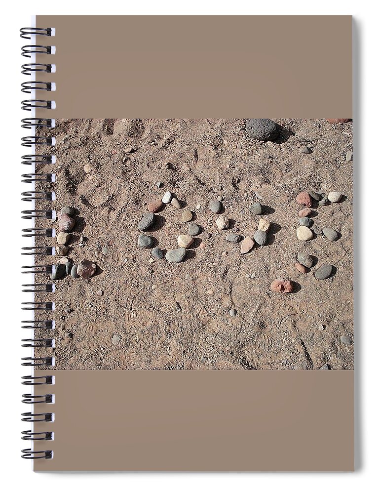 Love Rocks Spiral Notebook featuring the photograph Love Rocks by Deborah Lacoste