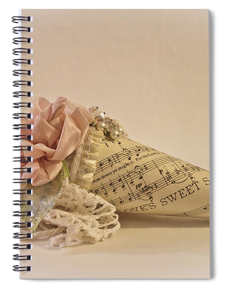 Creativity Spiral Notebook featuring the photograph Love's Sweet Sake - Posy by Sandra Foster