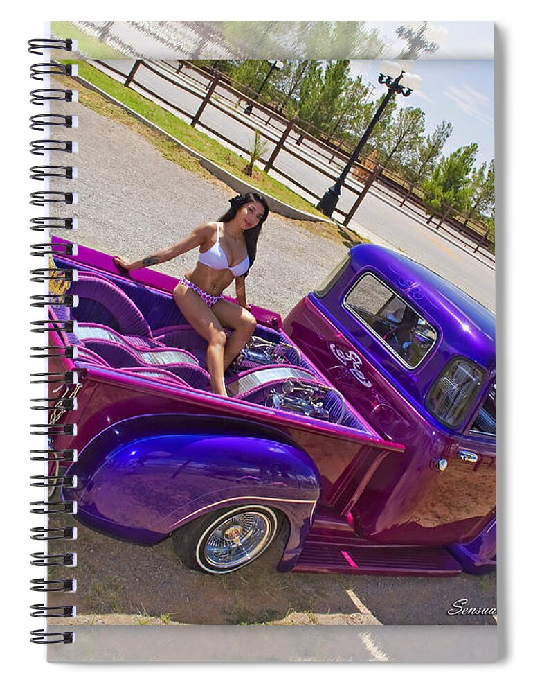 Lowrider Spiral Notebook featuring the photograph Lowrider 23 d by Walter Herrit