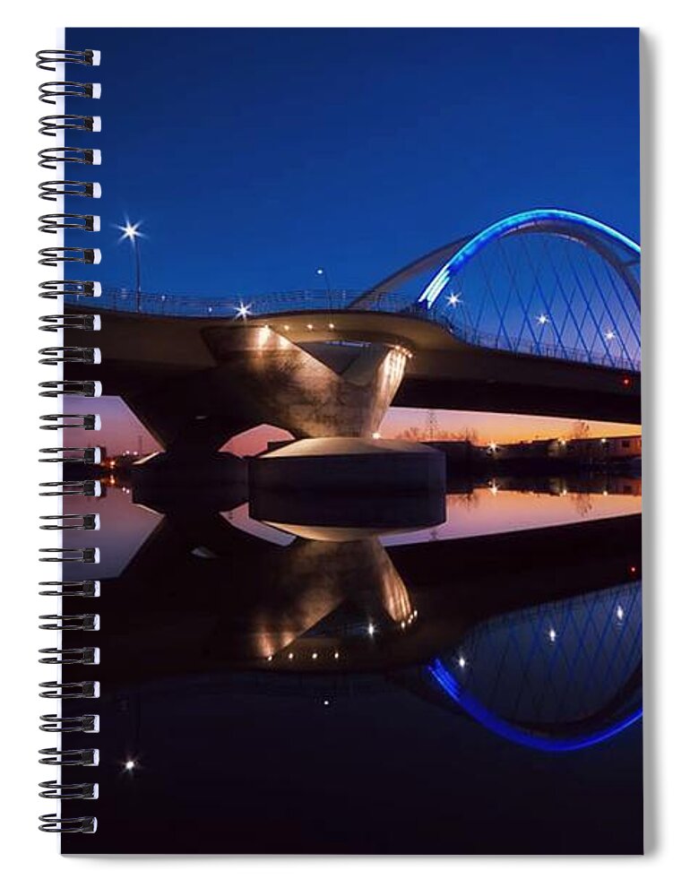 Built Structure Spiral Notebook featuring the photograph Lowry Sunset by Image By Doug Wallick
