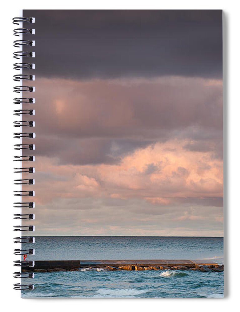 Clouds Spiral Notebook featuring the photograph Ludington by Sebastian Musial