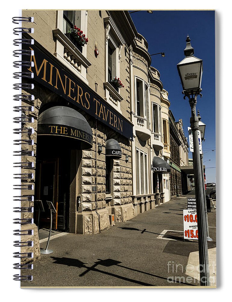 Photographic Art Spiral Notebook featuring the photograph Lydiard Street Postcard by Chris Armytage