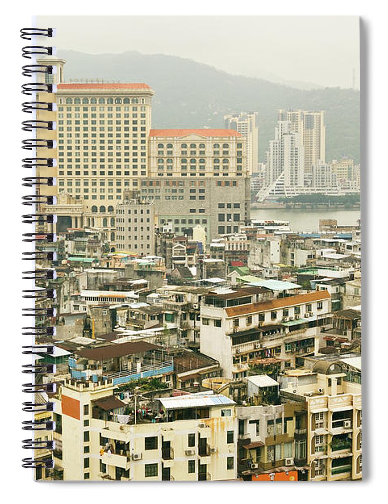 Tranquility Spiral Notebook featuring the photograph Macau Overview by Craig Saewong