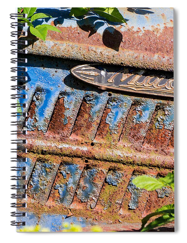 Mack Spiral Notebook featuring the photograph Mack Oil Rig by Weir Here And There