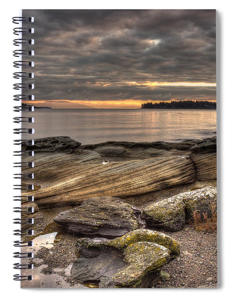 Landscape Spiral Notebook featuring the photograph Madrona Point by Randy Hall