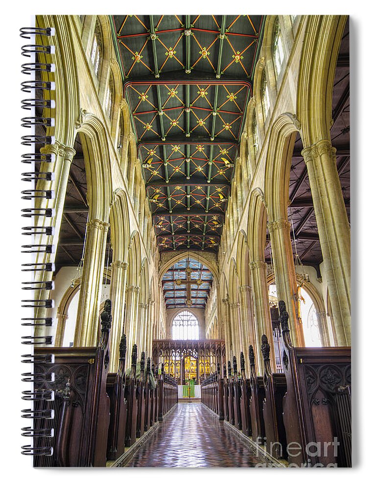 Church Spiral Notebook featuring the photograph Magdalene aisles by Steev Stamford