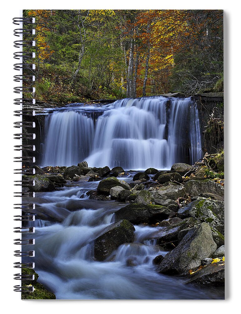 Cascade Spiral Notebook featuring the photograph Magnificent waterfall by Ivan Slosar