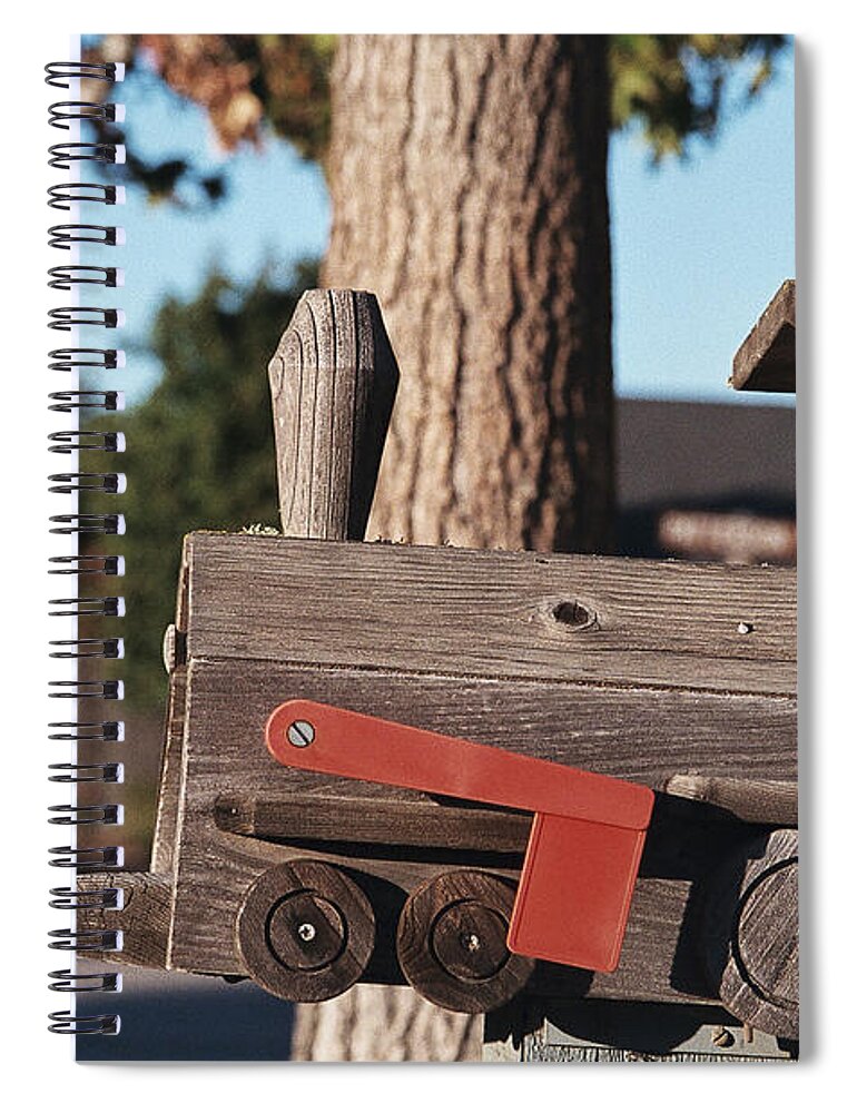 Mailbox Spiral Notebook featuring the photograph Mail Stop by Caitlyn Grasso