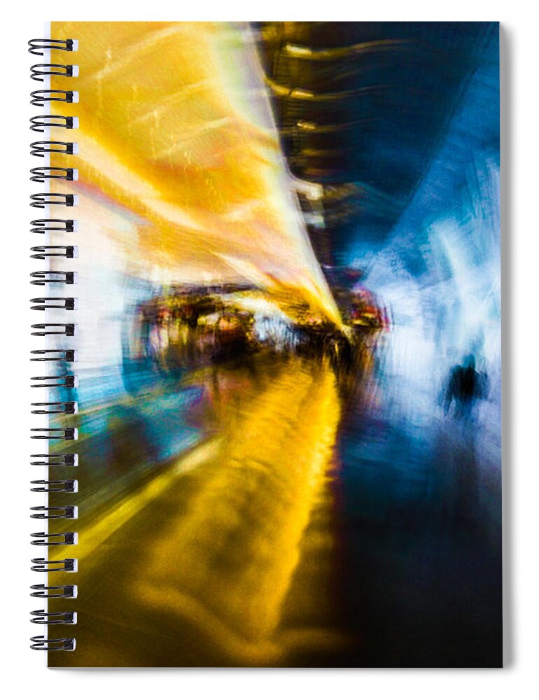 Impressionist Spiral Notebook featuring the photograph Main Access Tunnel Nyryx Station by Alex Lapidus