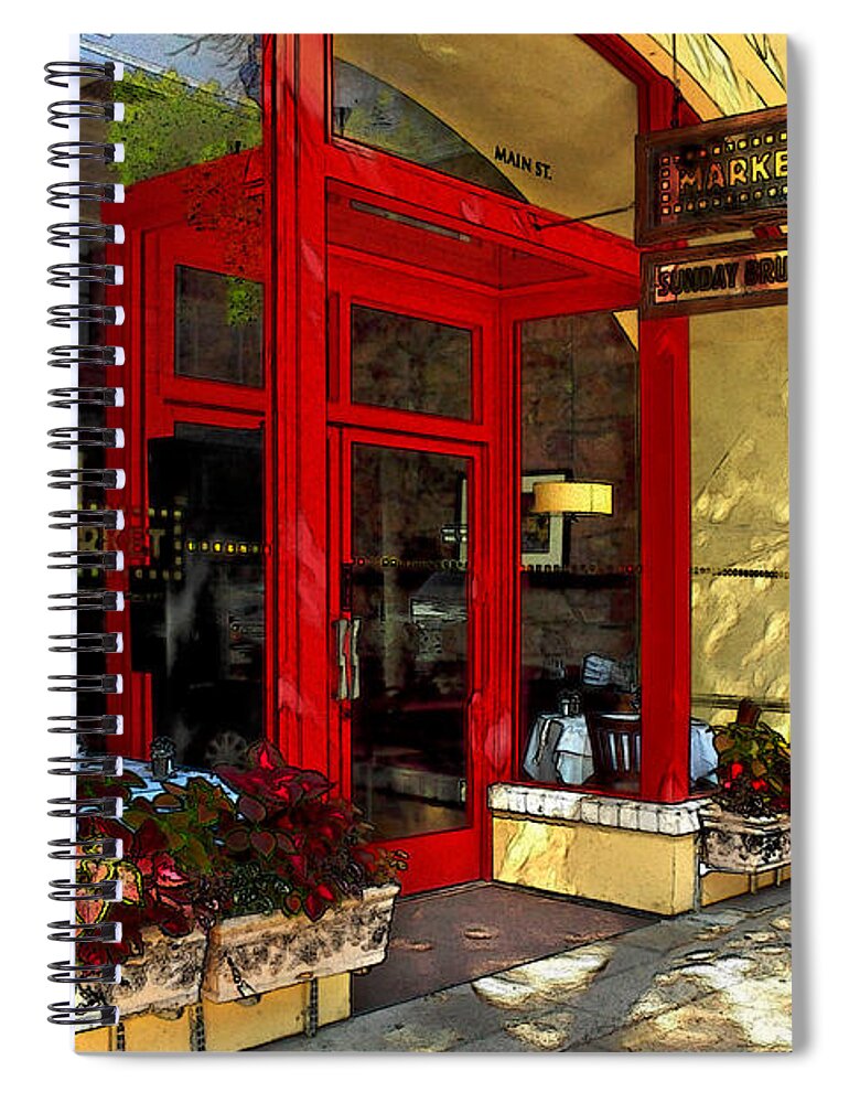 Market Spiral Notebook featuring the photograph Main Street Market by James Eddy