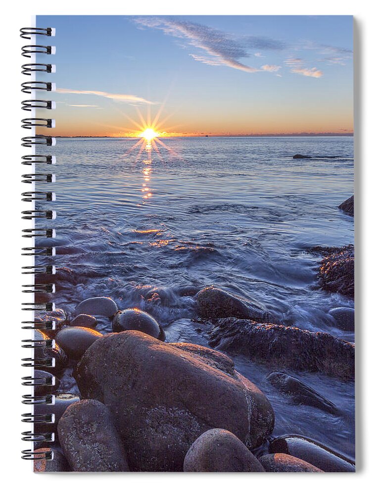 Vertical Spiral Notebook featuring the photograph Mainly Water by Jon Glaser