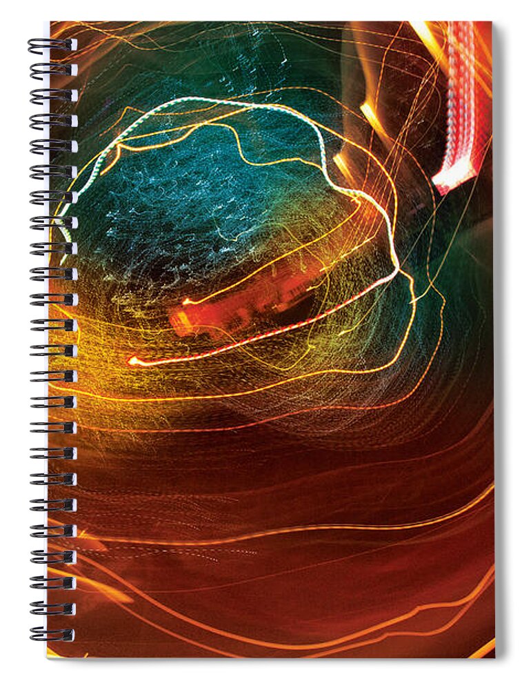 Abstract Spiral Notebook featuring the digital art Man Move 0069 by David Davies