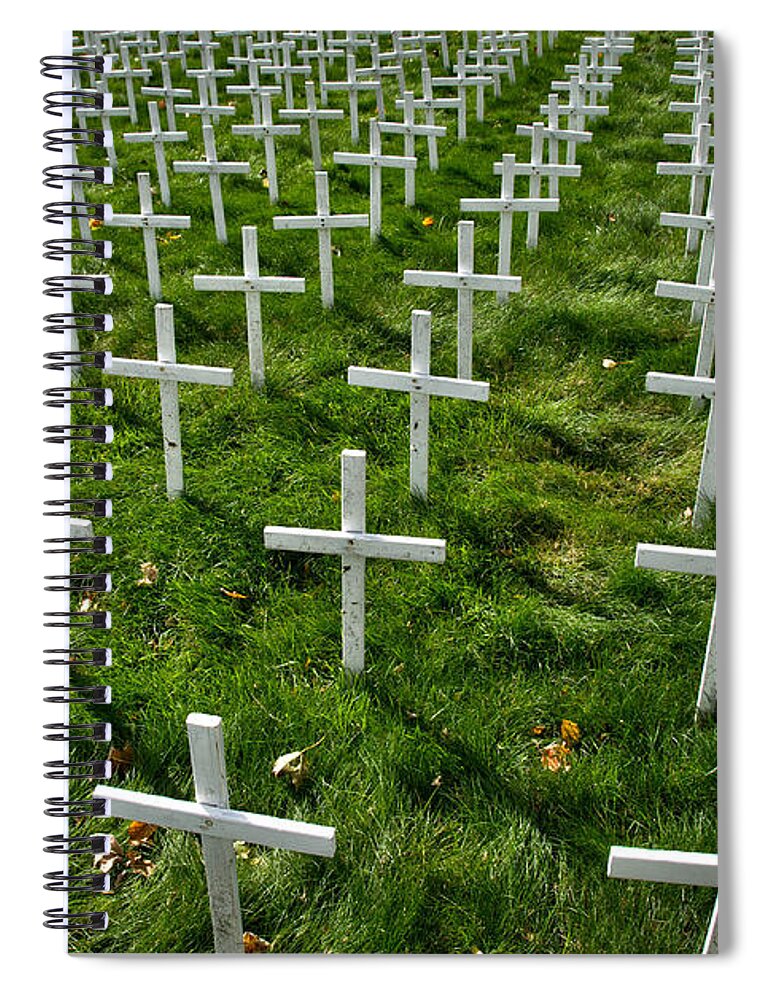 Cross Spiral Notebook featuring the photograph Many Crosses by Amy Cicconi