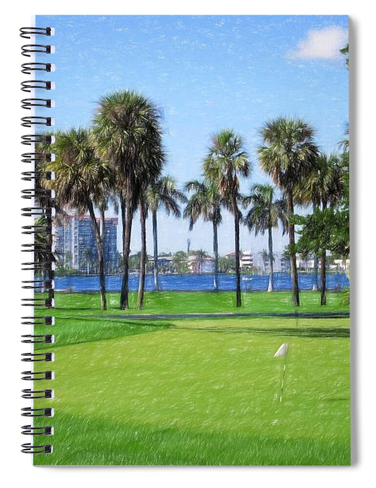 Mar Lago Spiral Notebook featuring the photograph Mar Lago by Bill Howard