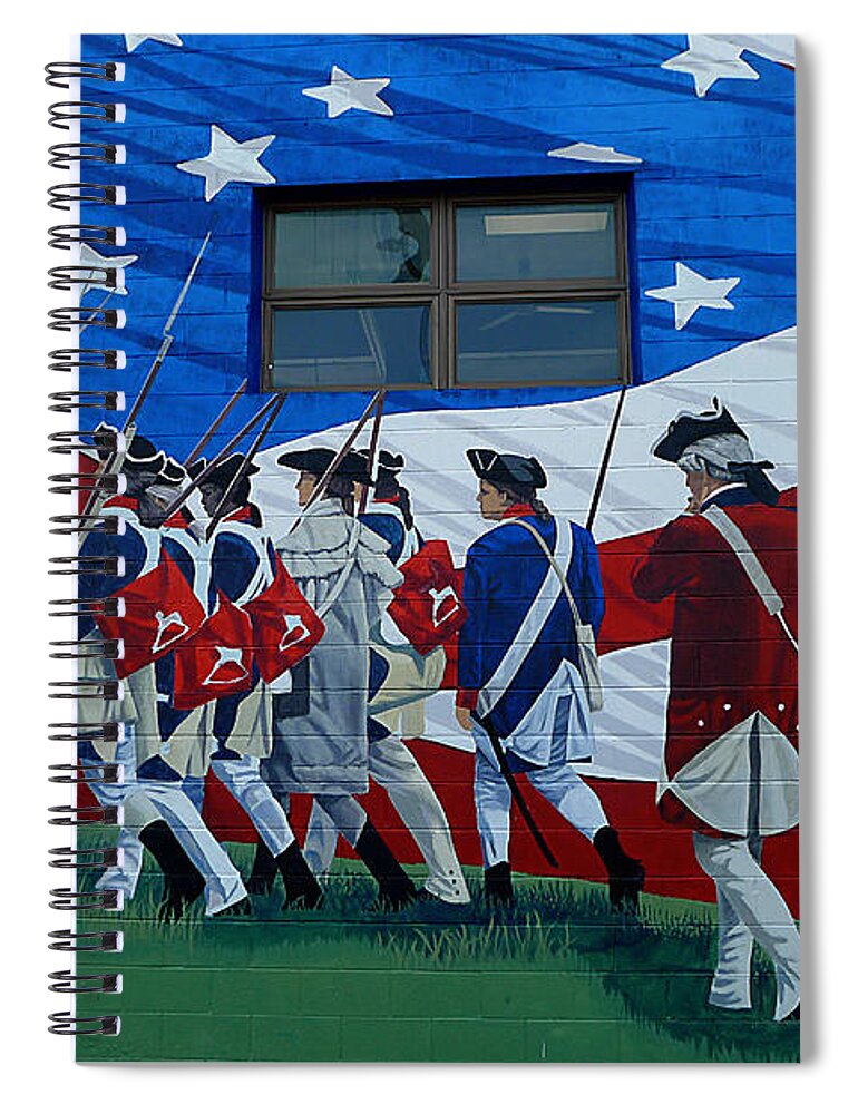 Marching Spiral Notebook featuring the photograph Marching Past the Window by Richard Reeve