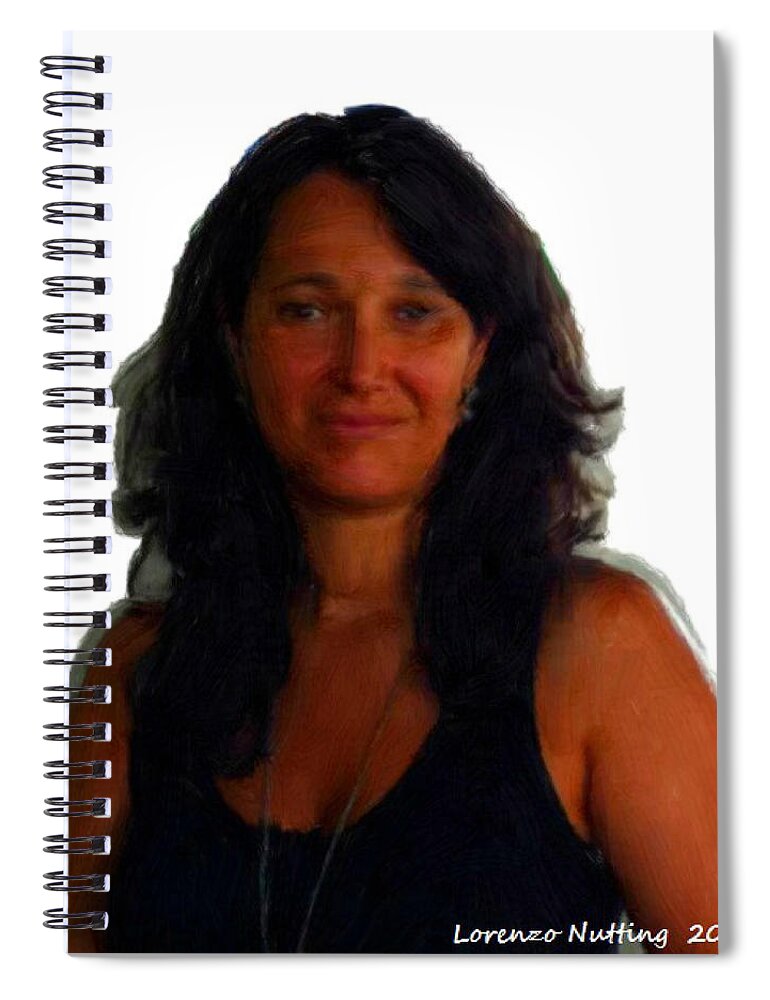 Mari Spiral Notebook featuring the painting Mari Carmen by Bruce Nutting