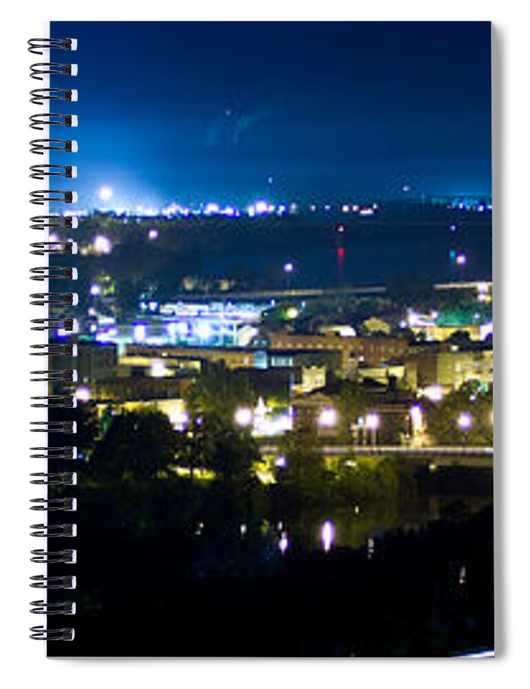 Marietta Spiral Notebook featuring the photograph Marietta Cityscape by Jonny D