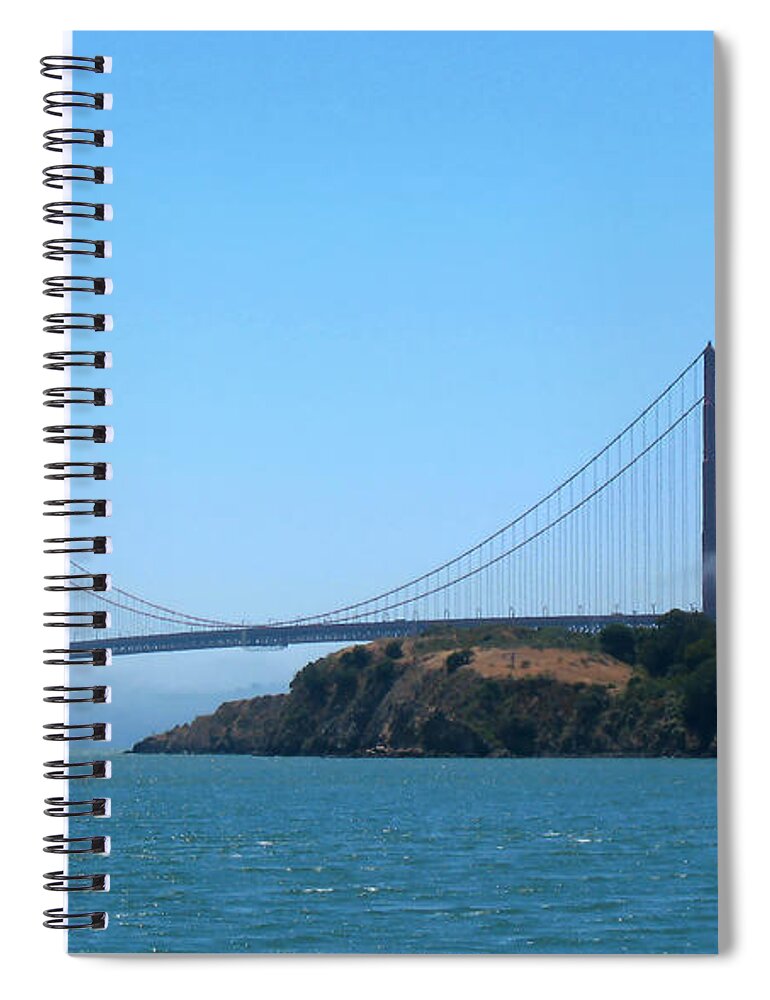Golden Gate Bridge Spiral Notebook featuring the photograph Marin County View of the Golden Gate Bridge by Connie Fox