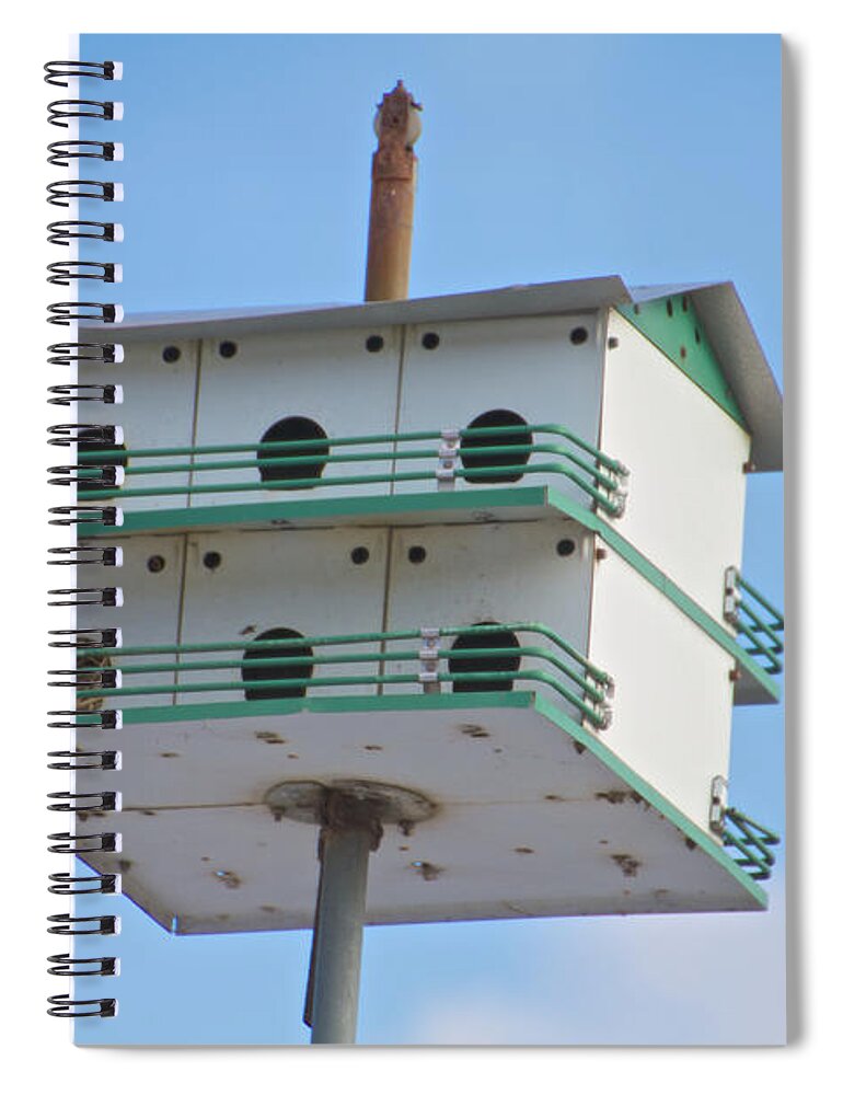 Water Spiral Notebook featuring the photograph Martin House by William Norton