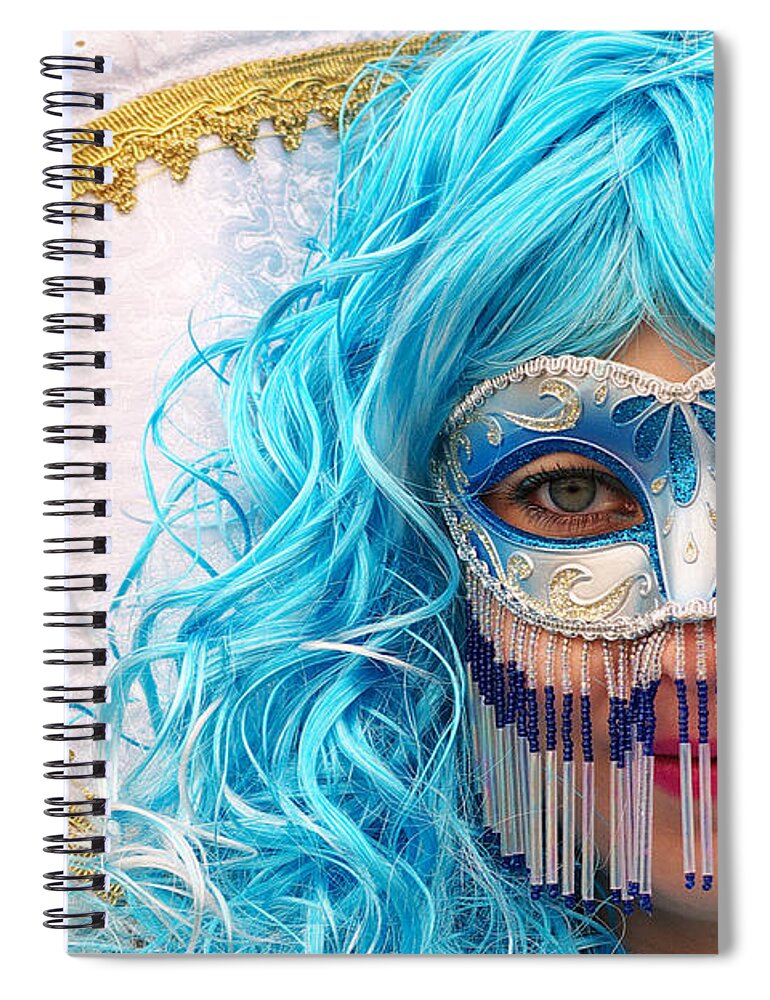Costume Spiral Notebook featuring the photograph Mask by Ivan Slosar