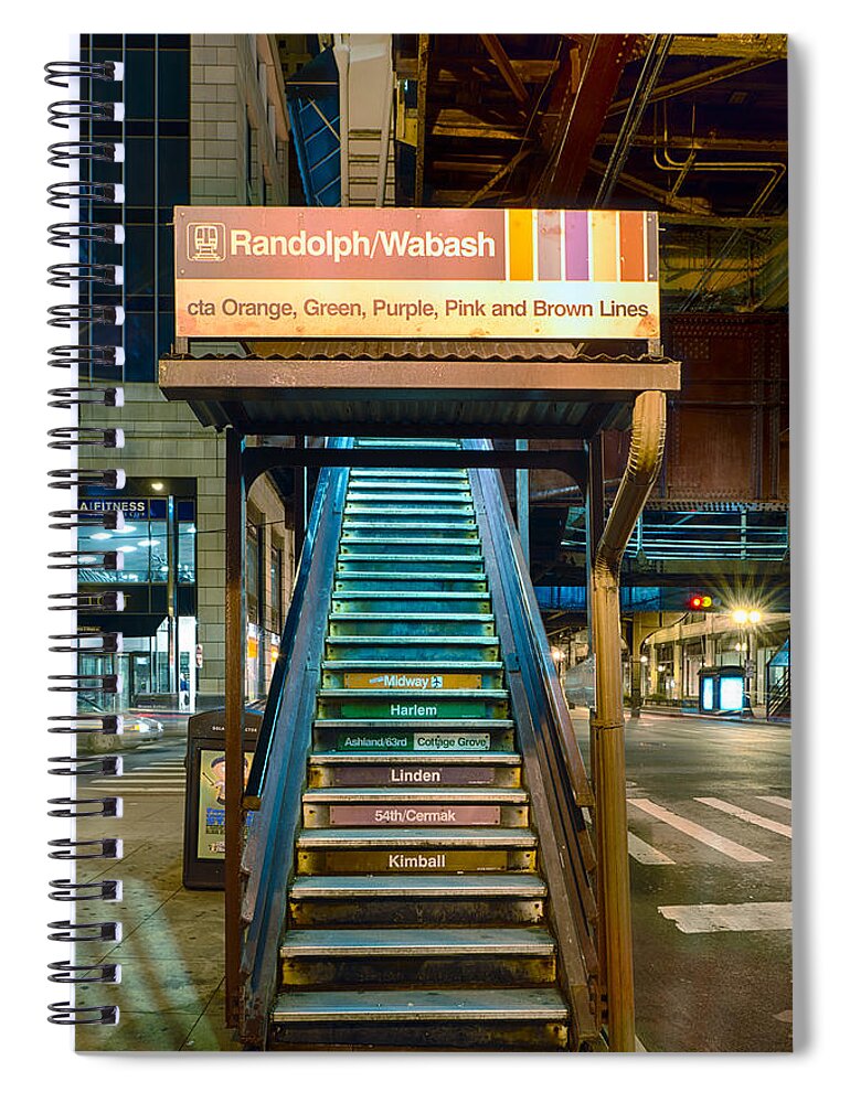 54th Spiral Notebook featuring the photograph Mass Transit by Sebastian Musial