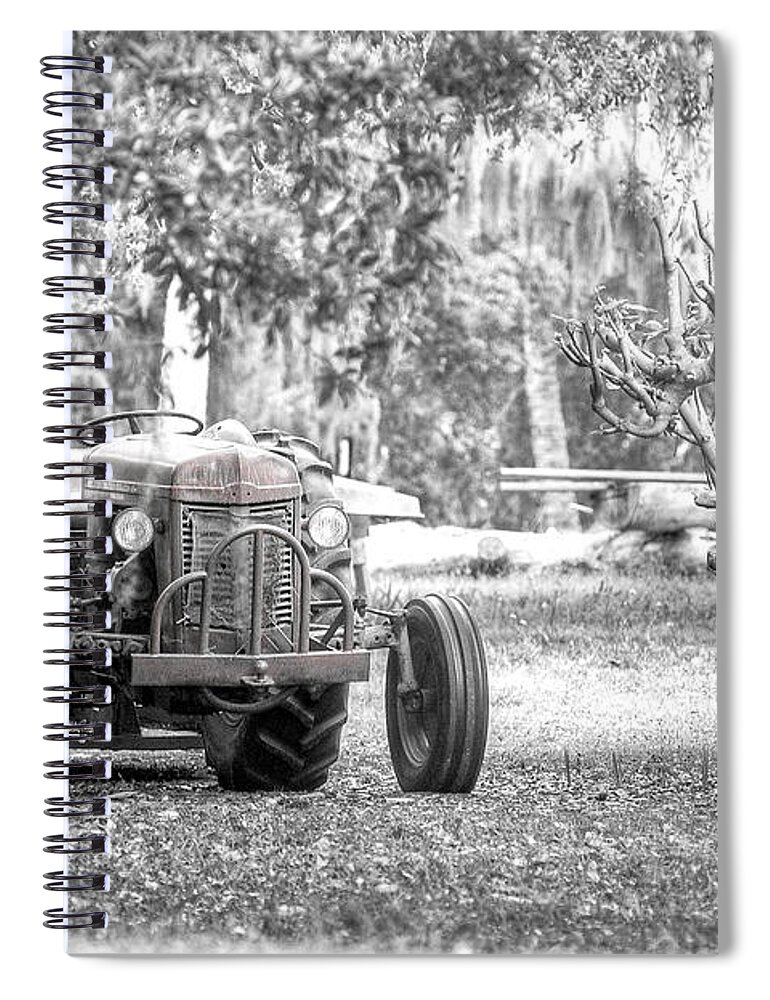 Massey Ferguson Spiral Notebook featuring the photograph Massey Ferguson Tractor by Scott Hansen