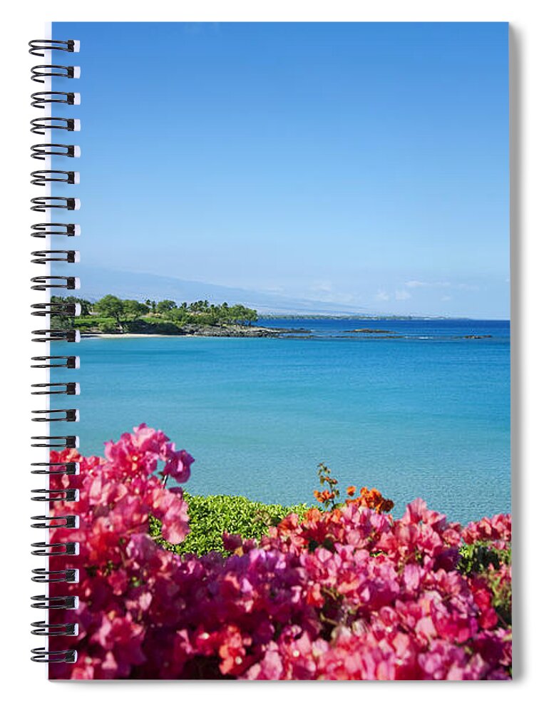 Aqua Spiral Notebook featuring the photograph Mauna Kea Beach II by Ron Dahlquist - Printscapes