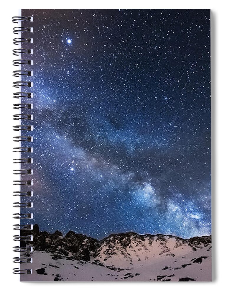 Colorado Spiral Notebook featuring the photograph Mayflower Gulch Milky Way by Darren White
