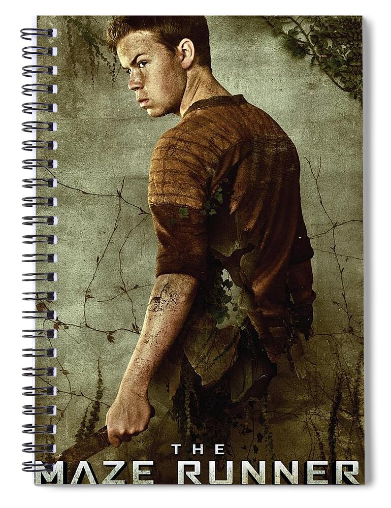 The Maze Runner Spiral Notebook featuring the painting Maze Runner 1 by Movie Poster Prints