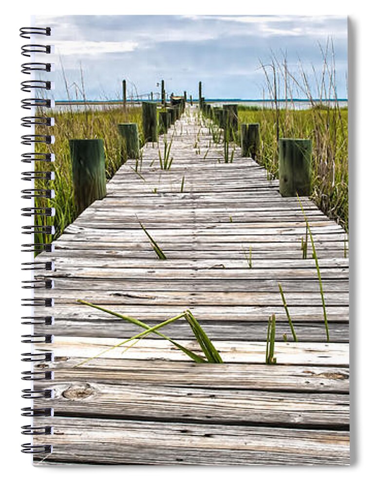 Chisolm Island Spiral Notebook featuring the photograph McTeer Dock by Scott C Hansen
