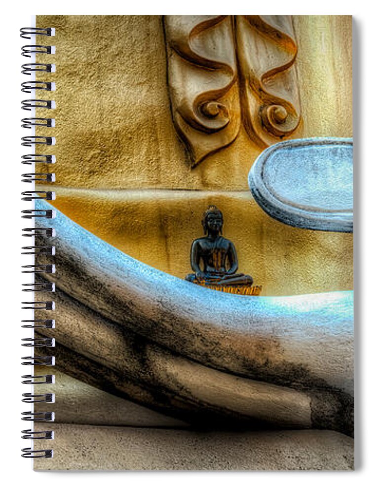 Budahism Spiral Notebook featuring the photograph Meditation by Adrian Evans