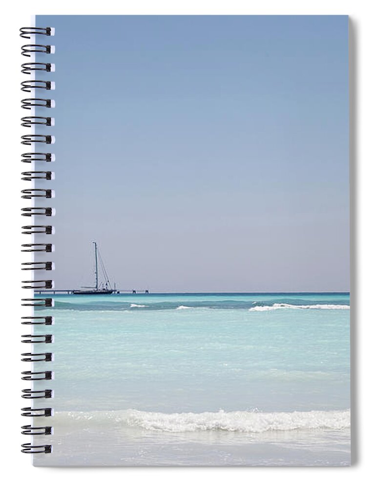Water's Edge Spiral Notebook featuring the photograph Mediterranean Sea by Cnicbc