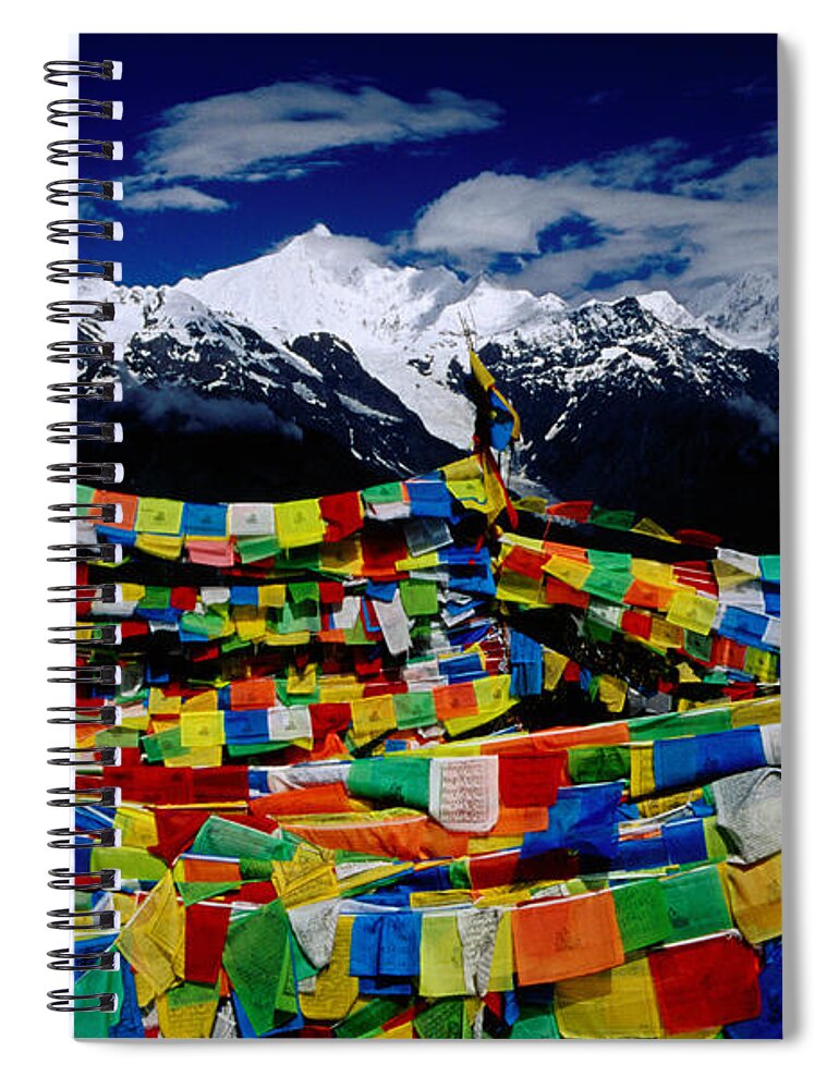 Chinese Culture Spiral Notebook featuring the photograph Meilixueshan Also Known As Meili by Richard I'anson