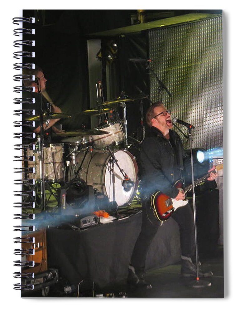 Winterjam 2013 Russ Lee Spiral Notebook featuring the photograph Members Of Newsong by Aaron Martens