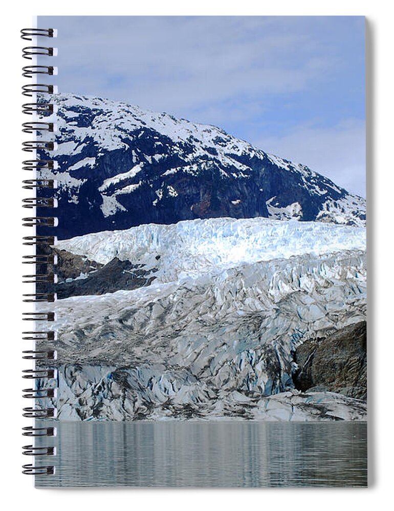 Mendenhall Glacier Spiral Notebook featuring the photograph Mendenhall Glacier by Ray Fairbanks