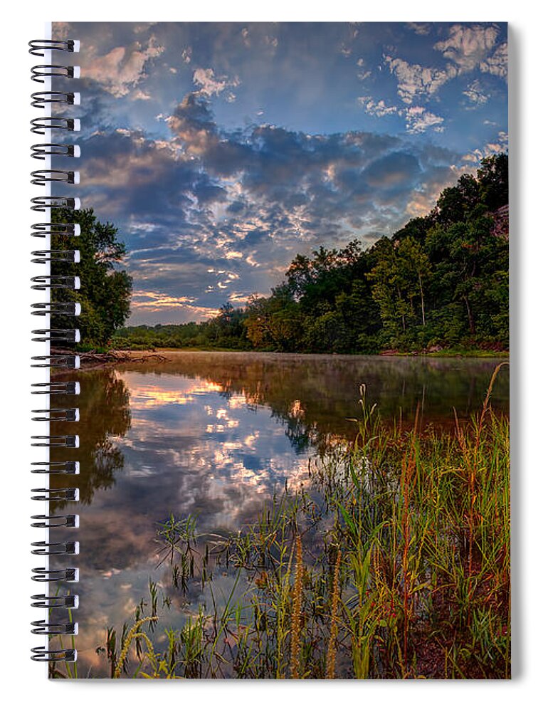 2012 Spiral Notebook featuring the photograph Meramec River by Robert Charity