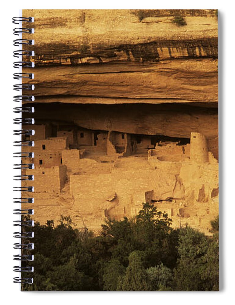 Mesa Verde Spiral Notebook featuring the photograph Mesa Verde Home Of The Ancients by Bob Christopher