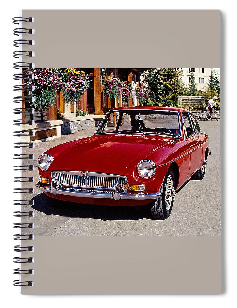 Mg Spiral Notebook featuring the photograph MGB in Whistler by Christopher McKenzie