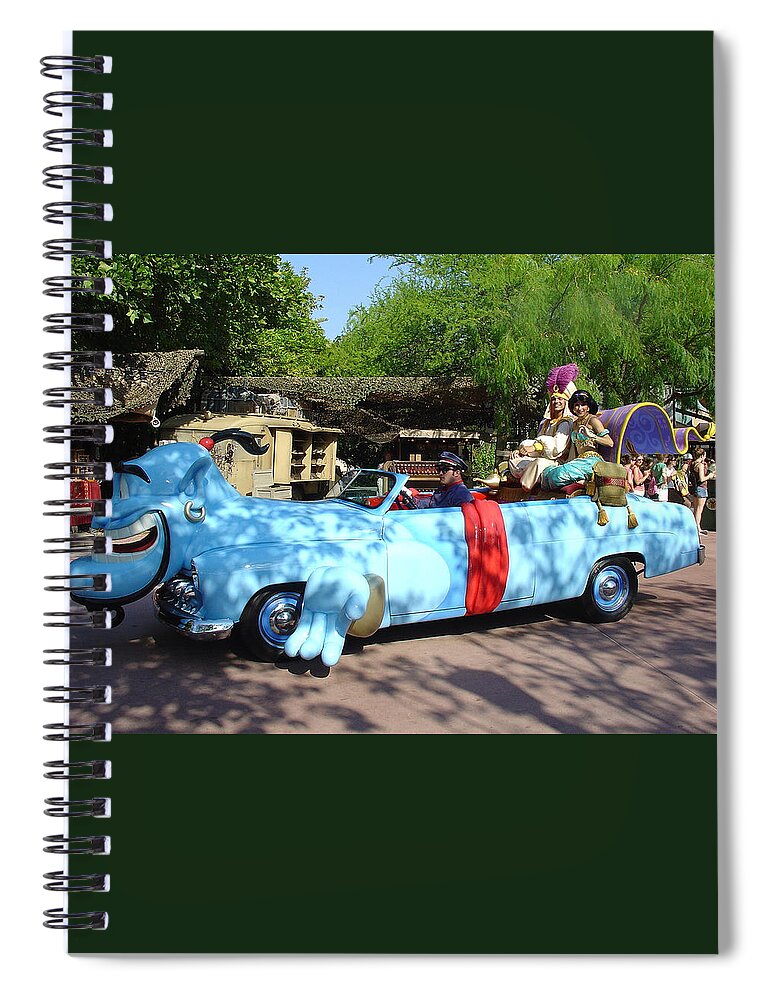 Parade Spiral Notebook featuring the photograph MGM Aladdin by David Nicholls